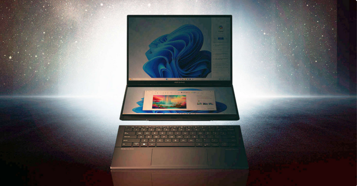 ASUS Zenbook with Dual Full-Sized OLED Screens and Full-Sized Keyboard A Revolutionary Design in Laptops