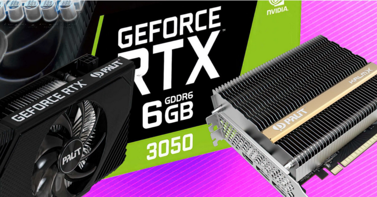 New Palit GeForce RTX 3050 6GB Model Unveiled in Russia, Featuring Fanless Design